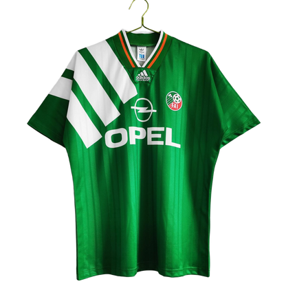 Retro Republic of Ireland 1992 Home Adidas Football Jersey Green