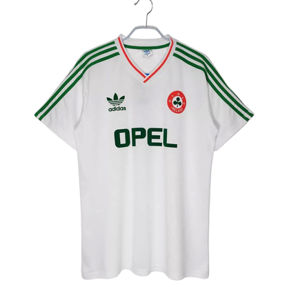 Vintage Republic of Ireland 1990 Away Football Jersey Adidas White